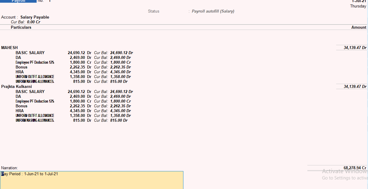 Complete Tutorial on Payroll Accounting in Tally Prime