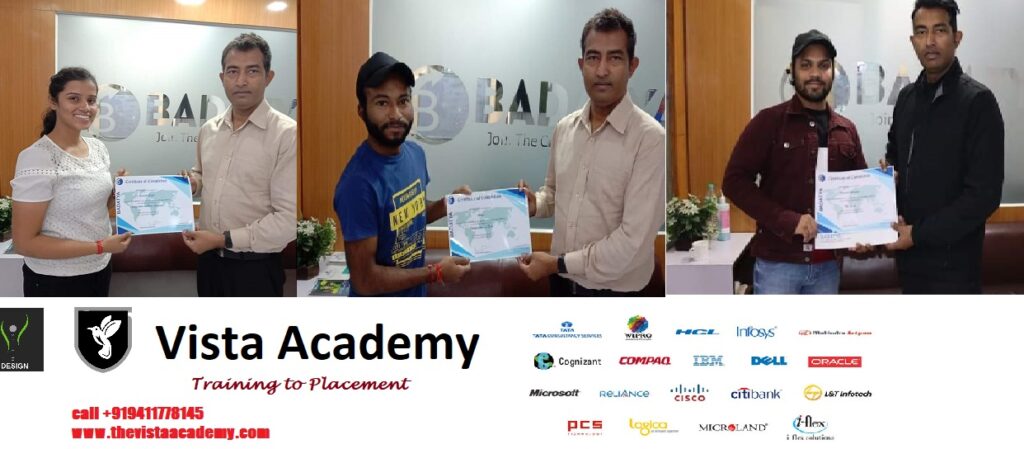 vistaacademy Data Science training course with job gurantee