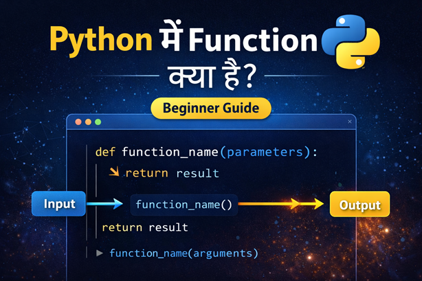 Function in Python in Hindi tutorial with examples