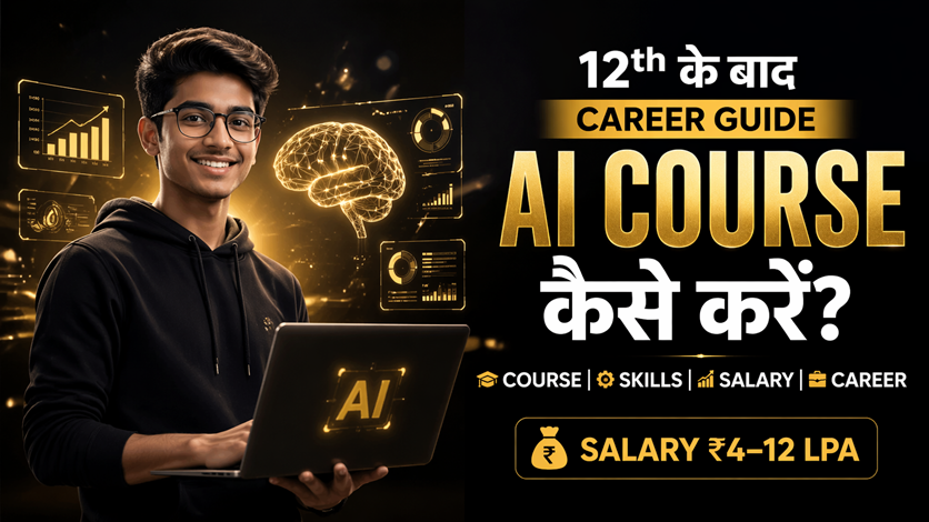 AI course after 12th commerce career guide with salary and skills