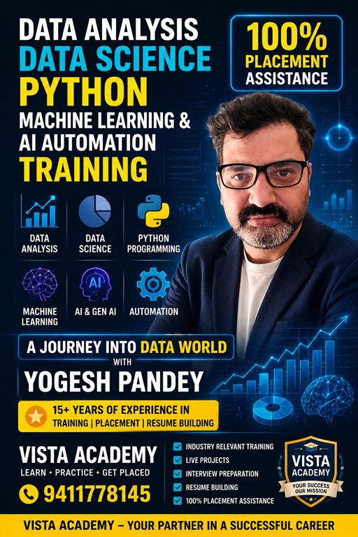 No.1 Data Analytics Training in Uttarakhand - Vista Academy