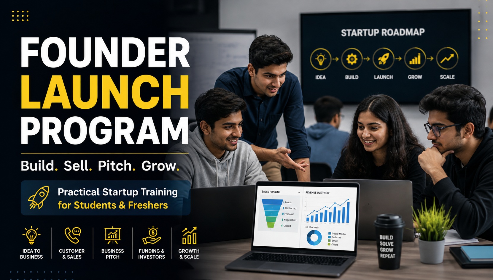 Founder Launch Program - Startup Training for Students and Freshers